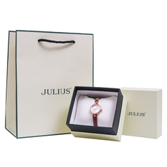 Đồng Hồ Nữ JA-1351B Julius Hàn Quốc Dây Da  (Nâu)