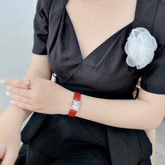 Đồng Hồ Nữ JA-1333B Julius Hàn Quốc Dây Da (Đỏ)