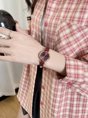 Đồng Hồ Nữ JA-1539 Julius Hàn Quốc Dây Da (4 Màu)