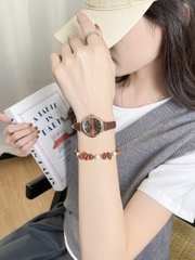 Đồng Hồ Nữ JA-1539 Julius Hàn Quốc Dây Da (4 Màu)