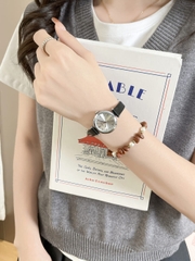 Đồng Hồ Nữ JA-1539 Julius Hàn Quốc Dây Da (4 Màu)