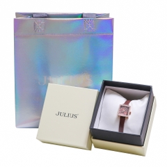 Đồng Hồ Julius JA-1426 Hàn Quốc Dây Da (3 màu)