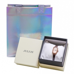 Đồng Hồ Nữ JA-1432 Julius Hàn Quốc Dây Da (3 màu)