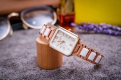 Đồng Hồ Nữ JA-1273 Julius Hàn Quốc Dây Đá ceramic (4 Màu)