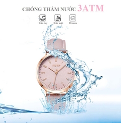 Combo Quà Tặng Đồng Hồ Nữ JA-1017D Kèm Dây Mesh + Lắc Tay JSB078