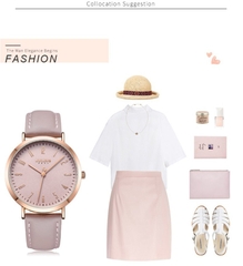 Combo Quà Tặng Đồng Hồ Nữ JA-1017D + Lắc Tay ESME ES214