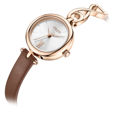 Đồng Hồ Nữ JA-1351B Julius Hàn Quốc Dây Da  (Nâu)