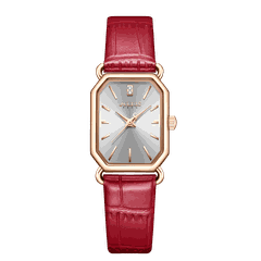Đồng Hồ Nữ JA-1356B Julius Hàn Quốc Dây Da (Đỏ)