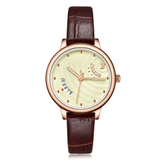 Đồng Hồ Nữ JA-1391L Julius Hàn Quốc Dây Da (2 Màu)
