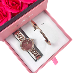 Đồng hồ nữ Julius JA-1421C + Vòng đeo tay Julius JSB078RG