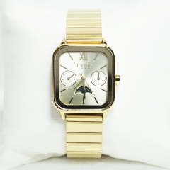 Đồng Hồ Nữ JA-1467C Julius Hàn Quốc Dây Thép (Vàng)
