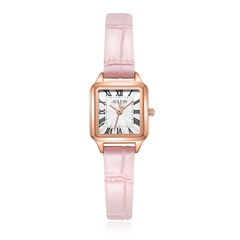 Đồng Hồ Nữ JA-1493B Julius Hàn Quốc Dây Da (Hồng)