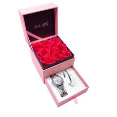 Combo Đồng Hồ Nữ JA-1530A Julius Dây Thép + Vòng đeo tay Julius JSB078 SL
