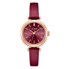Đồng Hồ Nữ JA-1539 Julius Hàn Quốc Dây Da (4 Màu)