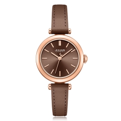 Đồng Hồ Nữ JA-1539 Julius Hàn Quốc Dây Da (4 Màu)