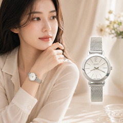Đồng Hồ Nữ JA-732 Julius Hàn Quốc Dây Thép
