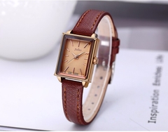 Combo Đồng Hồ Nữ Julius Hàn Quốc Dây Da JA-787E + Vòng Tay Julius JSB078