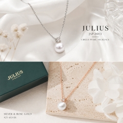 Dây chuyền JULIUS Ngọc trai Bạc 925 (V.Hồng) JSP-0031