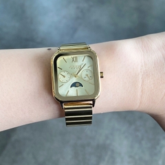 Đồng Hồ Nữ JA-1467C Julius Hàn Quốc Dây Thép (Vàng)