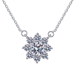 Dây chuyền Moissanite Cao Cấp ES442AS-HK001