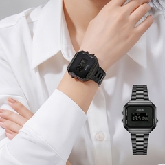 Đồng Hồ Nữ JA-1347D Julius Hàn Quốc Dây Thép (Đen)