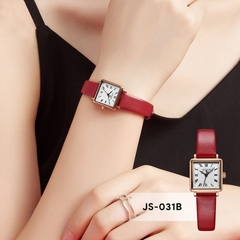 Đồng Hồ Nữ JS-031 Julius Star Kính Sapphire Hàn Quốc dây da (2 Màu)