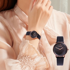Đồng Hồ Nữ  JA-1238LC1 Julius Hàn Quốc Dây Da (Đen)