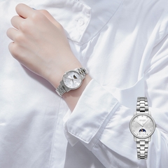 Đồng Hồ Nữ JS-029A Kính Sapphire Julius Star Hàn Quốc (Bạc)