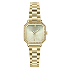 Đồng Hồ Nữ JA-1406B Julius Hàn Quốc Dây Thép (Vàng)