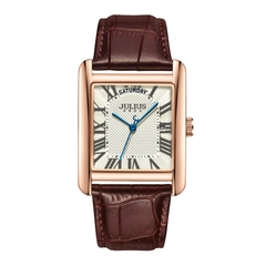 Đồng Hồ Nữ JA-1398 Julius Hàn Quốc Dây Da (4 Màu)