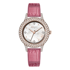 Đồng Hồ Nữ JS-044 Kính Sapphire Julius Hàn Quốc Dây Da (2 Màu)