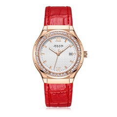 Đồng Hồ Nữ JA-1395 Julius Hàn Quốc Dây Da (4 Màu)