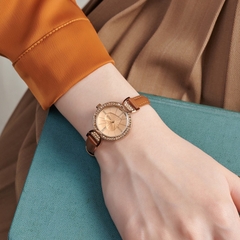 Combo Quà Tặng Đồng Hồ Nữ JA-779E Kèm Dây Mesh