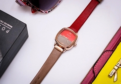 Đồng Hồ Nữ JA-1240C Julius Hàn Quốc Dây Da (Đỏ)