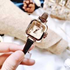Đồng hồ nữ JA-496C Julius Hàn Quốc Dây Da (Nâu)