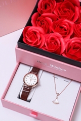 Combo Quà Tặng Đồng hồ Nữ Julius JA-1404 + Nữ Trang JSP0008