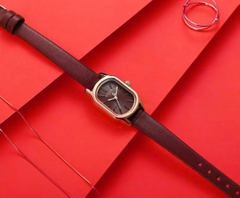 Đồng Hồ Nữ JA-1112D Julius Hàn Quốc dây da (Đỏ)