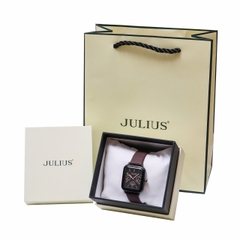 Đồng Hồ Nữ JA-1481 Julius Hàn Quốc Dây Da (4 màu)