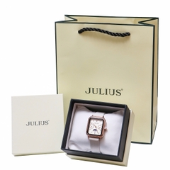 Đồng Hồ Nữ JA-1481 Julius Hàn Quốc Dây Da (4 màu)