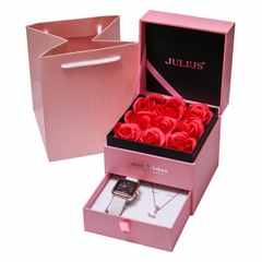 Combo Quà Tặng Đồng Hồ Nữ Julius JA-1481 + Nữ Trang JSB0008