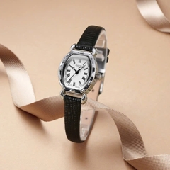 Đồng Hồ Nữ  JA-544C  Julius Hàn Quốc Dây Da (Đen)