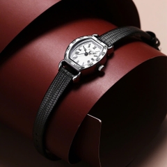 Đồng Hồ Nữ  JA-544C  Julius Hàn Quốc Dây Da (Đen)