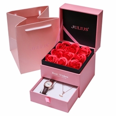 Combo Quà Tặng Đồng Hồ Nữ Julius JA-1475 +Nữ Trang Julius JSP0008