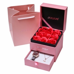 Combo Quà Tặng Đồng Hồ Nữ JA-1422 Julius + Nữ Trang JSP0008
