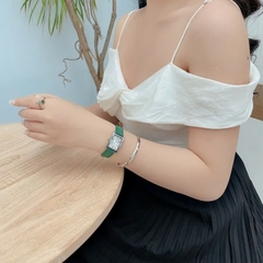 Combo Quà Tặng Đồng Hồ Nữ JA-1338A Kèm Dây Mesh + Lắc Tay JSP078