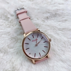 Đồng Hồ Nữ JA-888E1 Julius Hàn Quốc Dây Da ( Hồng)