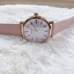 Đồng Hồ Nữ JA-888E1 Julius Hàn Quốc Dây Da ( Hồng)