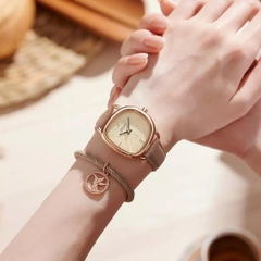 Đồng Hồ Nữ  JA-1436B Julius Hàn Quốc Dây Da (Nâu)