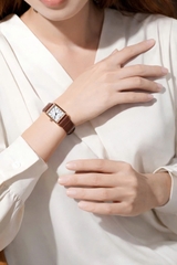 Đồng Hồ Nữ  JA-1494LB Julius Hàn Quốc Dây Da (Nâu)