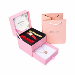 Combo Đồng Hồ Nữ JA-787C Julius  + Dây Mesh + Trang Sức ES482